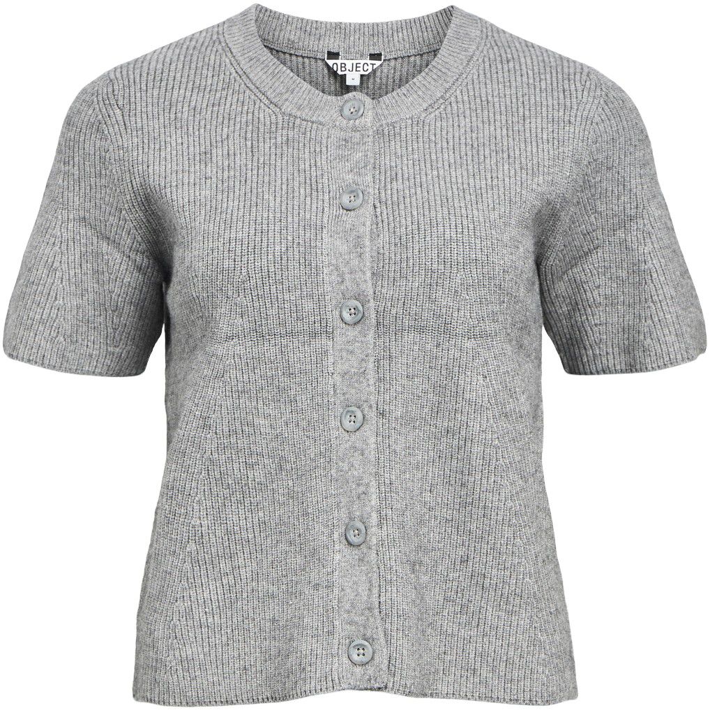 OBJVIOLA SS RE O-NECK CARDIGAN DIV