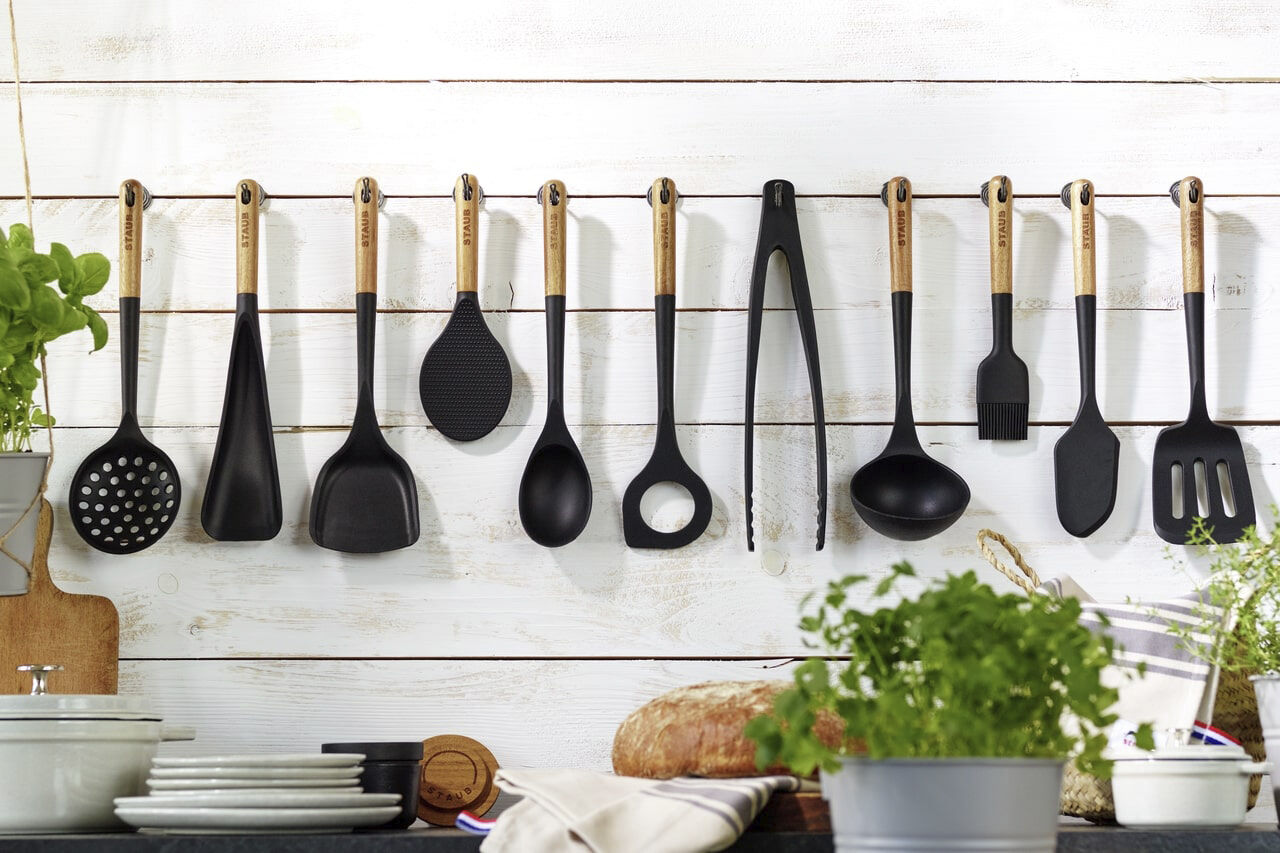 Serveringssked 31 Svart Silikon