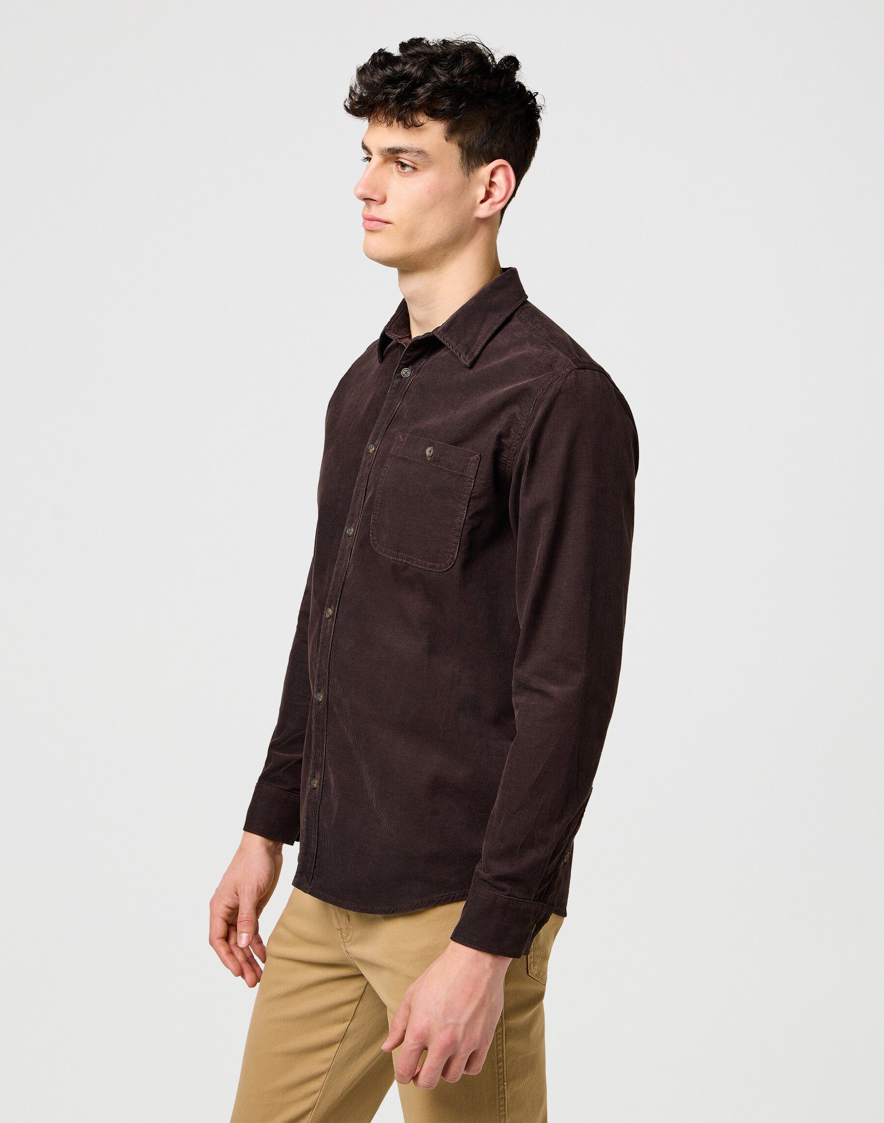 1 PKT CORDUROY SHIRT MOLE