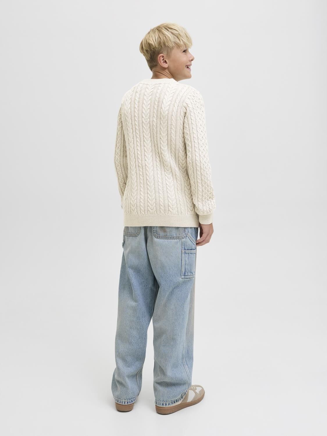 JPRBLUSEAN KNIT CABLE CREW NECK JNR