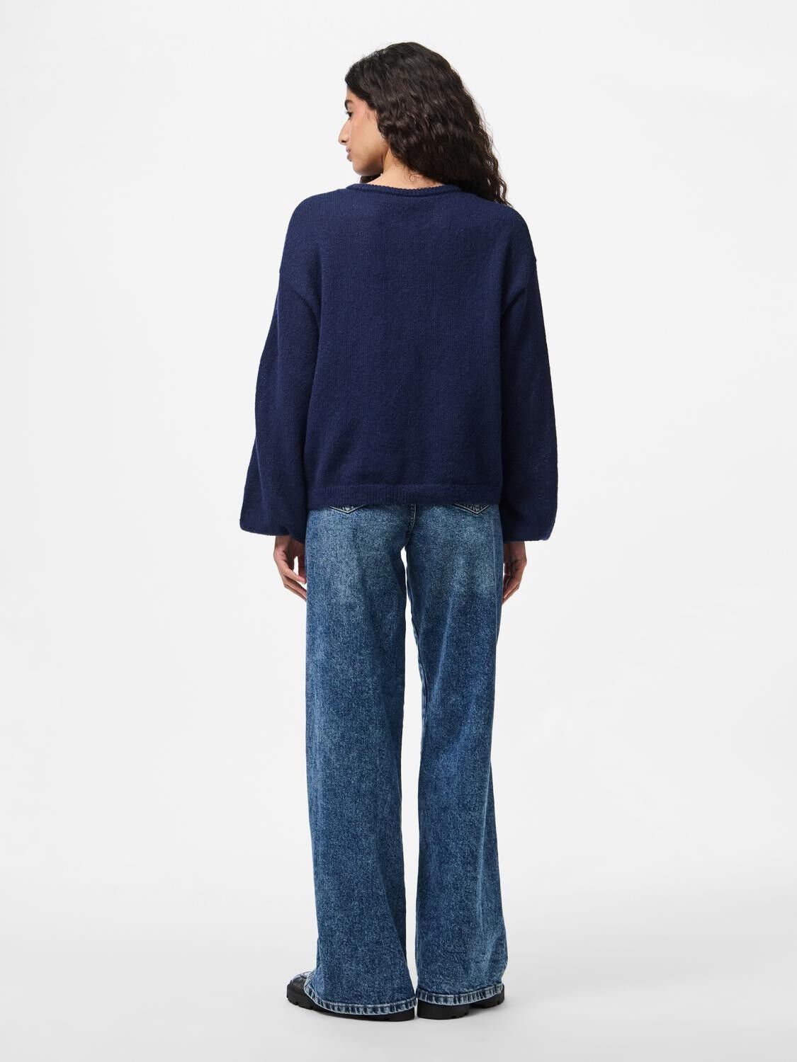 PCIDA LS O-NECK KNIT CARDIGAN NOOS