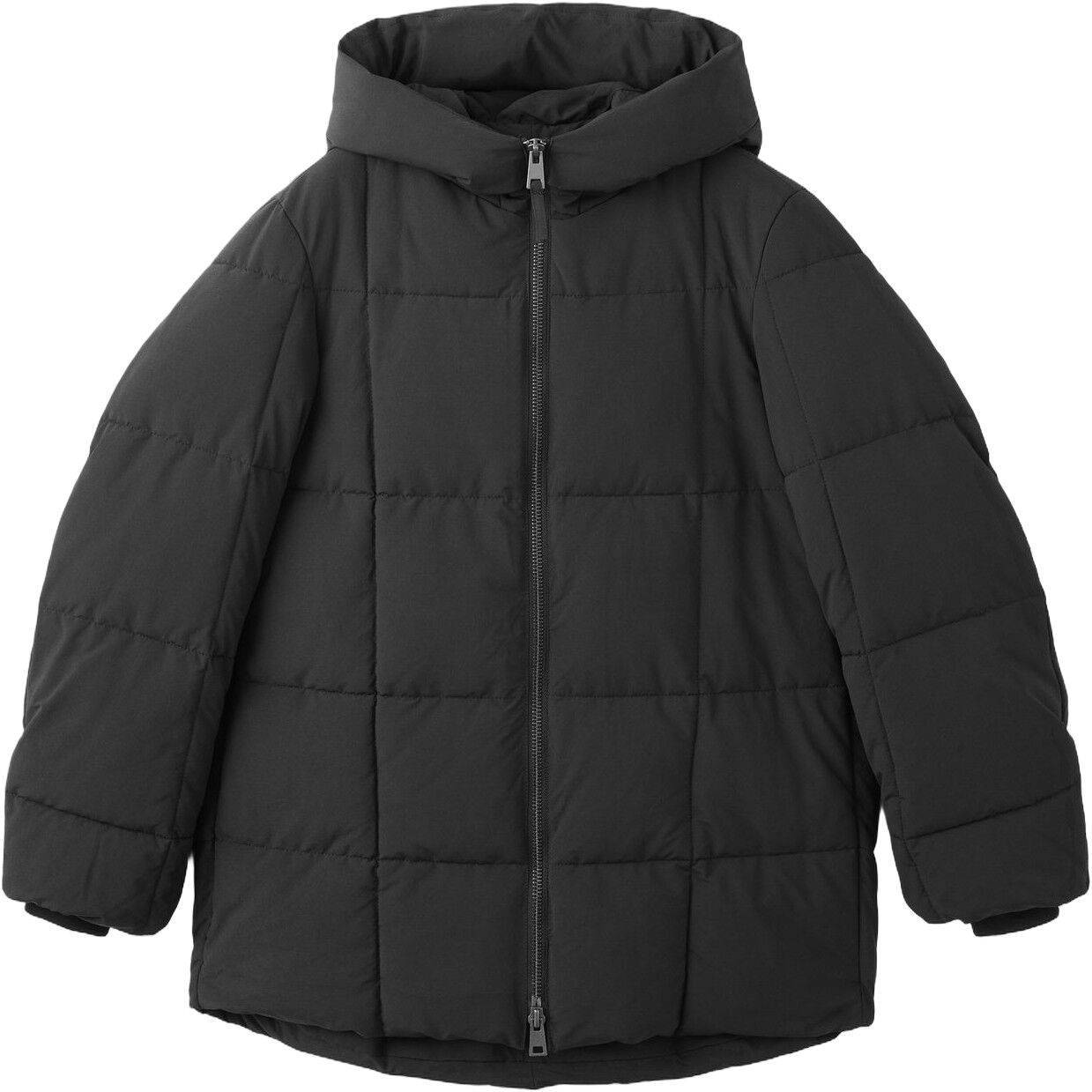 Hood puffer coat
