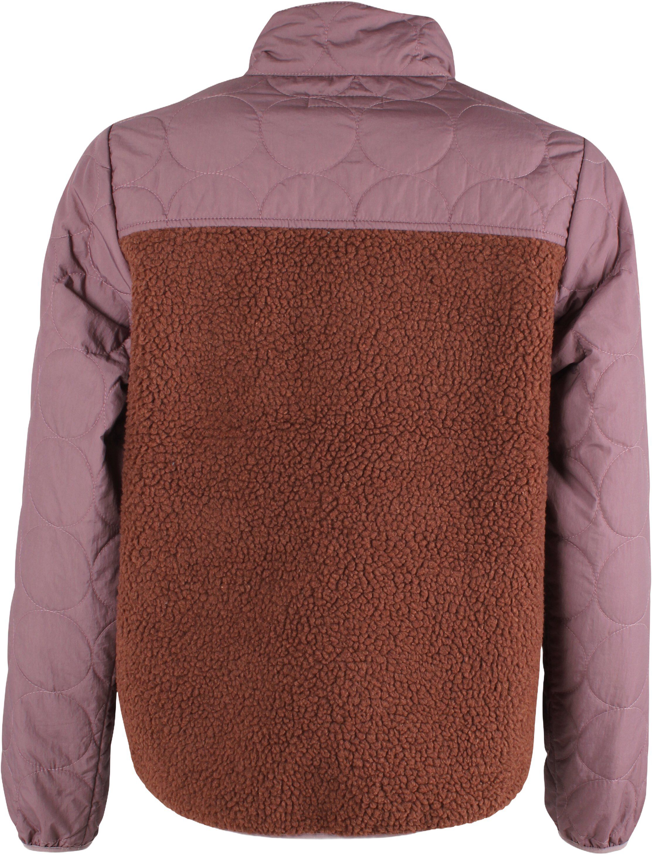 Danehazel Fleece Zip-Up Mauve/Dark Wine