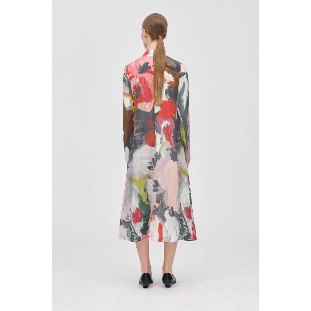 2263 Dry Viscose, Long Sleeve Midi Dress