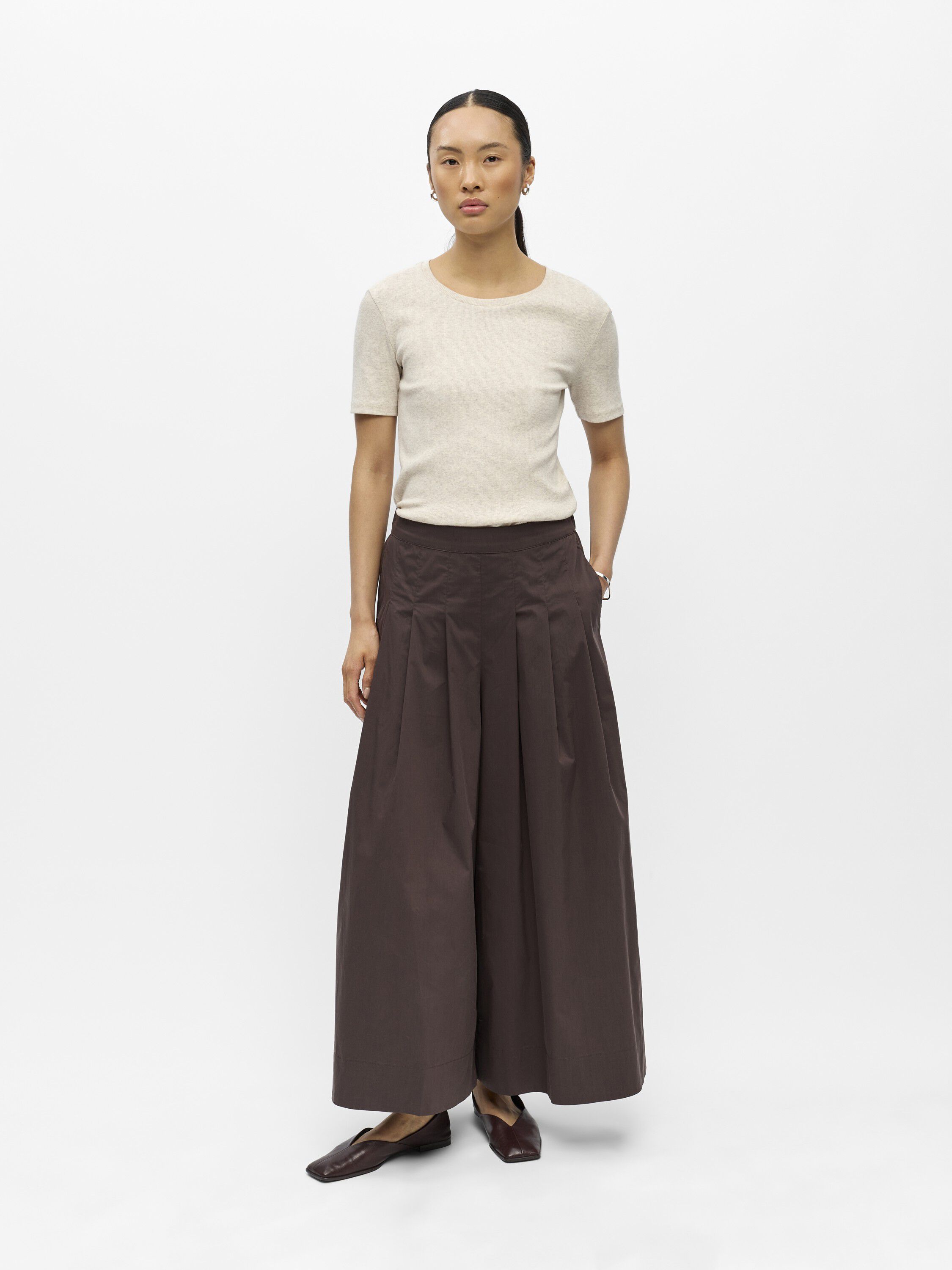 Objpaige Hw Plisse Culotte byxa 145