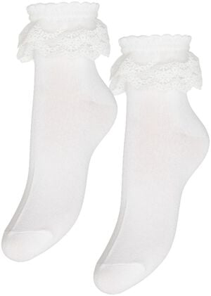 PCJOLINE LACE SOCK 2 PACK NOOS