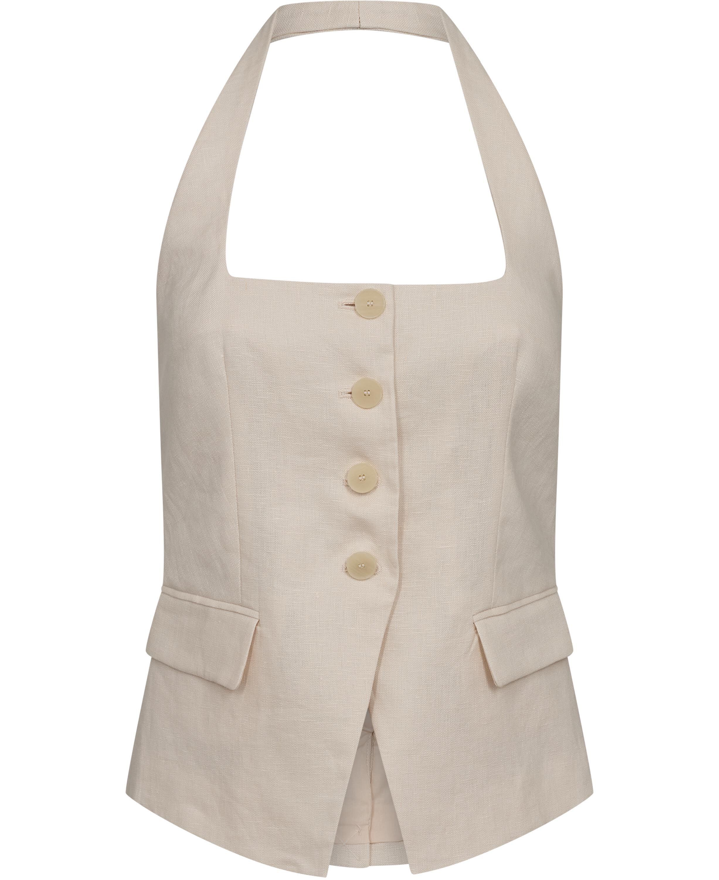 Linen suit waistcoat