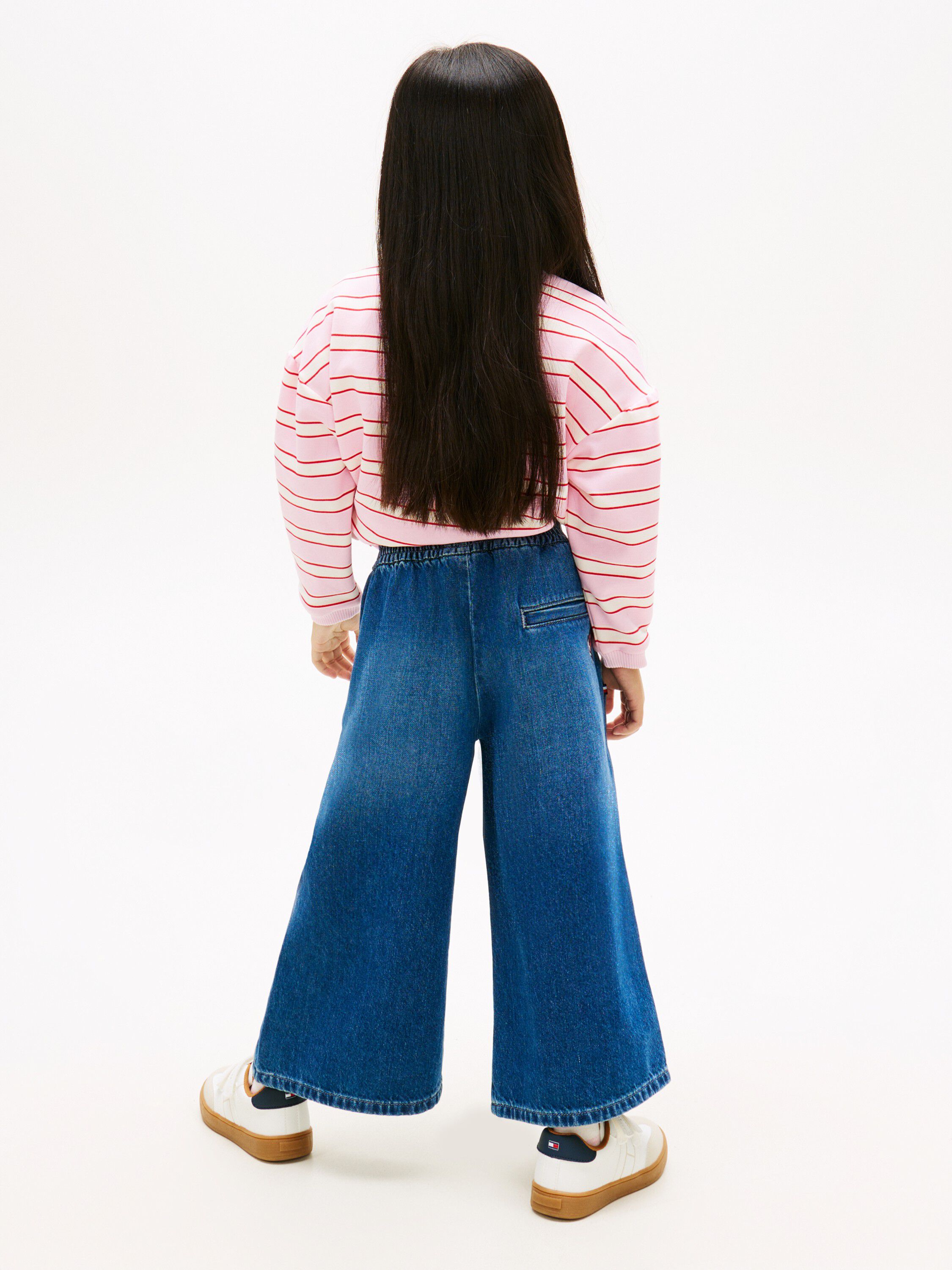 Loose Wide Leg Denim Culottes