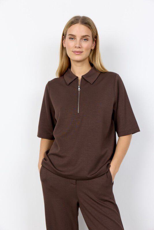 SC-BANU 290 Bluse M&oslash;rk brun