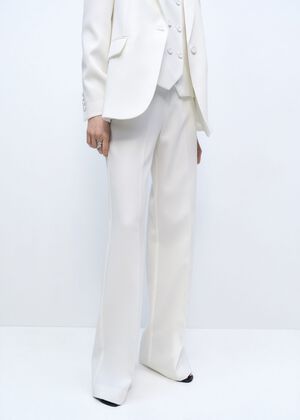 Straight low-rise suit trousers