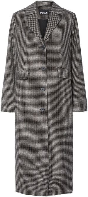 PCJADINE LONG CHECK COAT