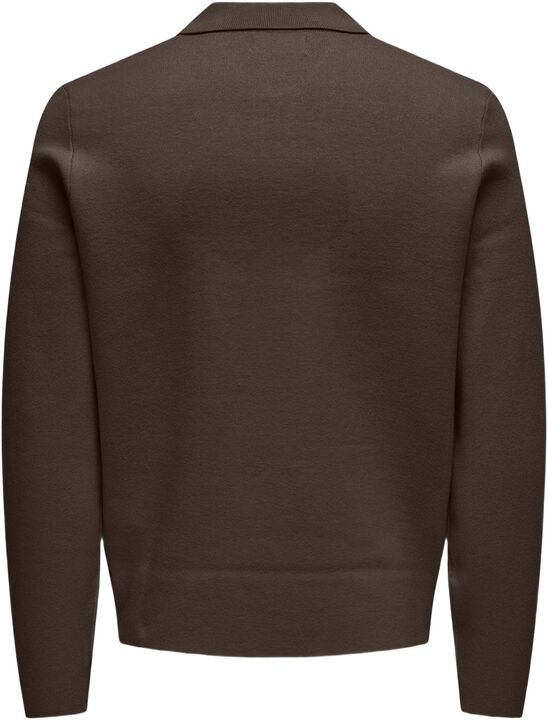 Onscooper Reg Ls 12 Half Zip Polo Noos