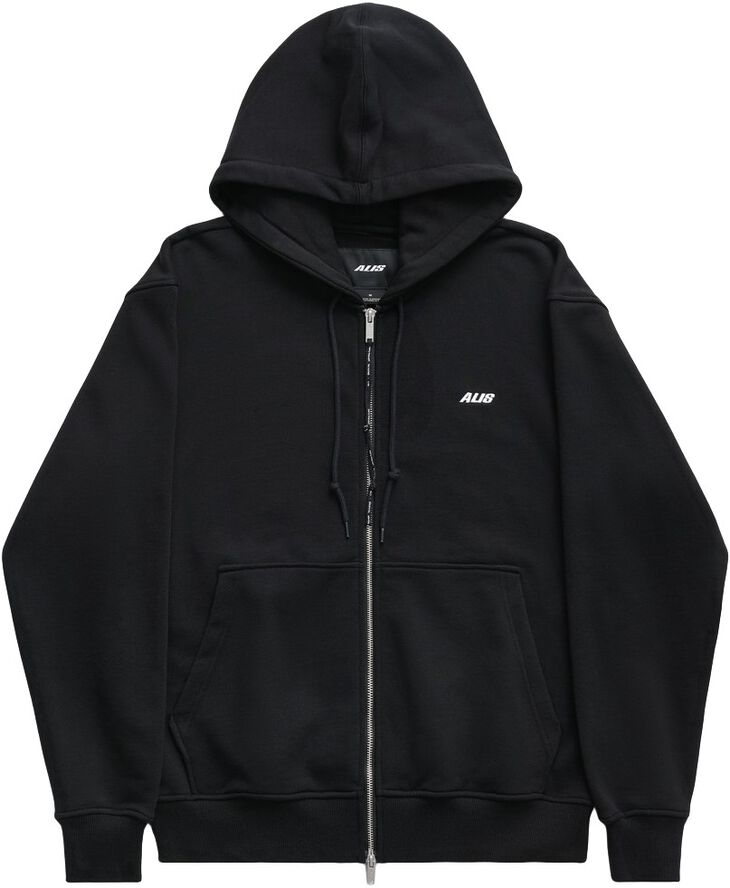 AARON HOODIE W/ ZIPPER & LOGO