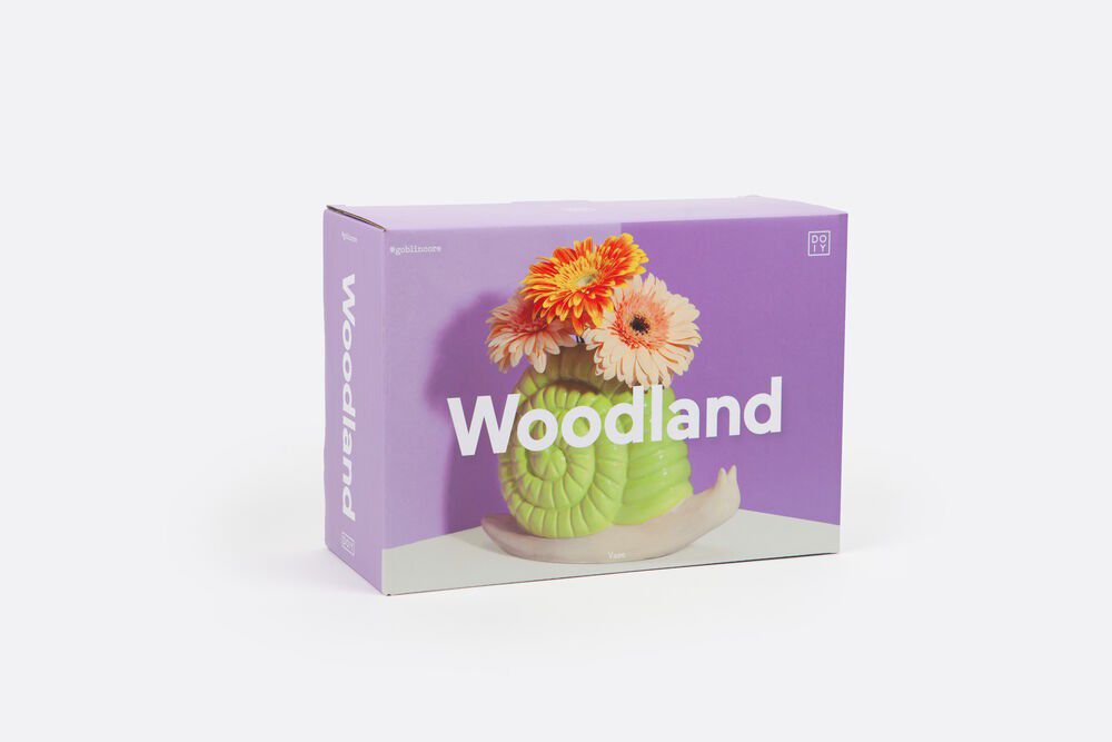 Vase - Woodland - Snail Gr&oslash;n