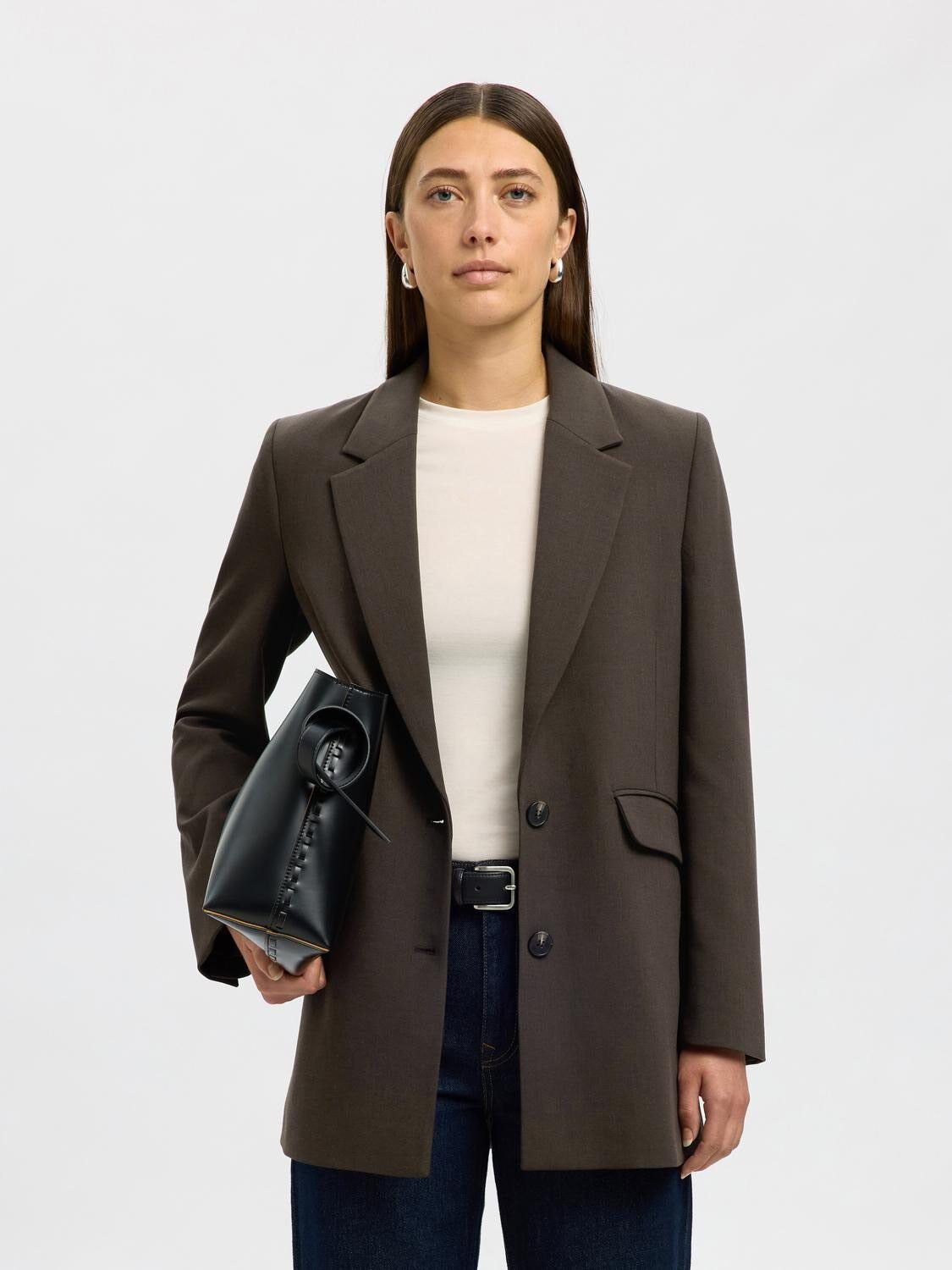 Slwrita Ls Relaxed Blazer Mel Noos
