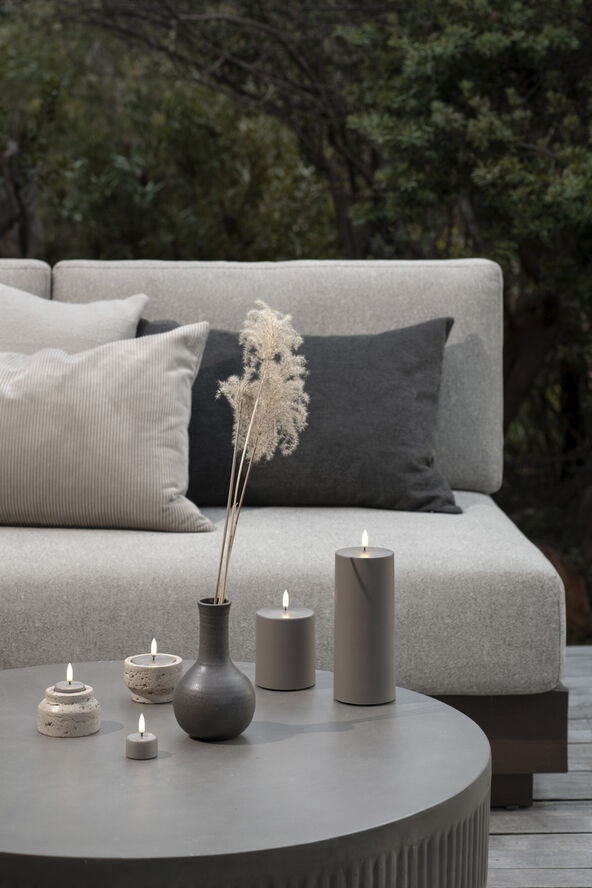 LED rechargeable base, Small, USB-C, White, 21x6 cm