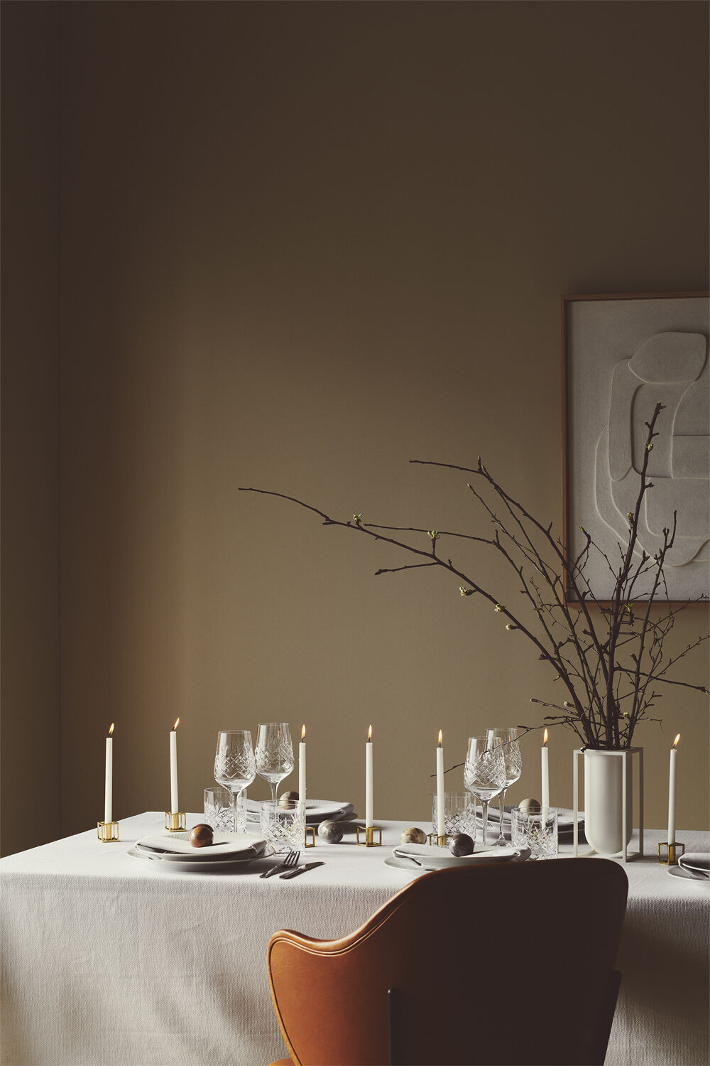 Kubus Candle Holder, Micro Gold-Pla