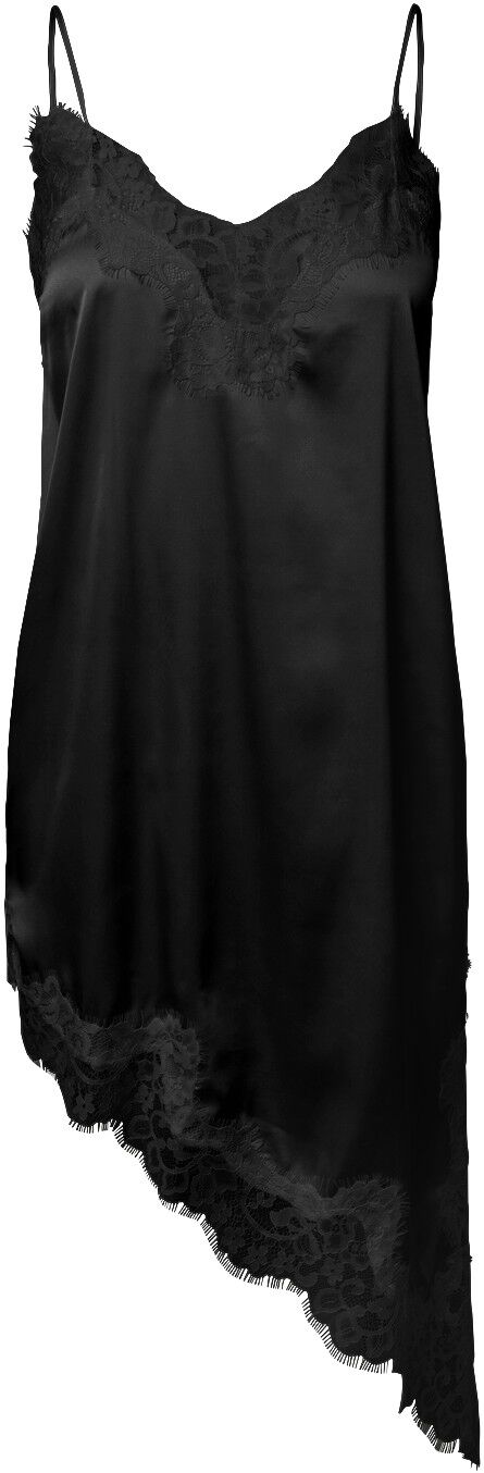 PCNOMI SL SATIN LACE DRESS WVN