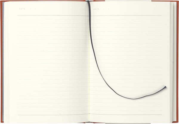 Hardcover notesbog, Medium, Rød