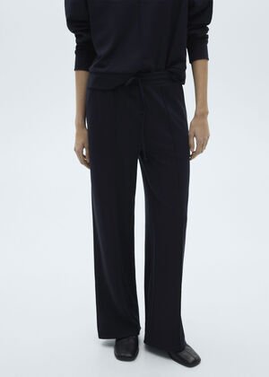 Wideleg jogger pants