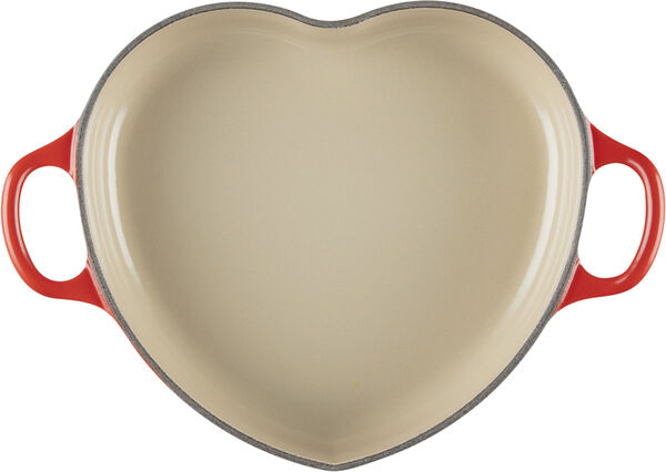 Hjerte Fad Cerise 20cm m/l