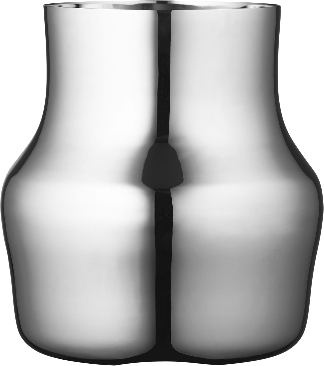 Vas Dorotea 18 x 19,5 cm Blankt st&aring;l