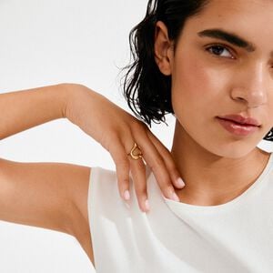 IRIS ring guldbelagt