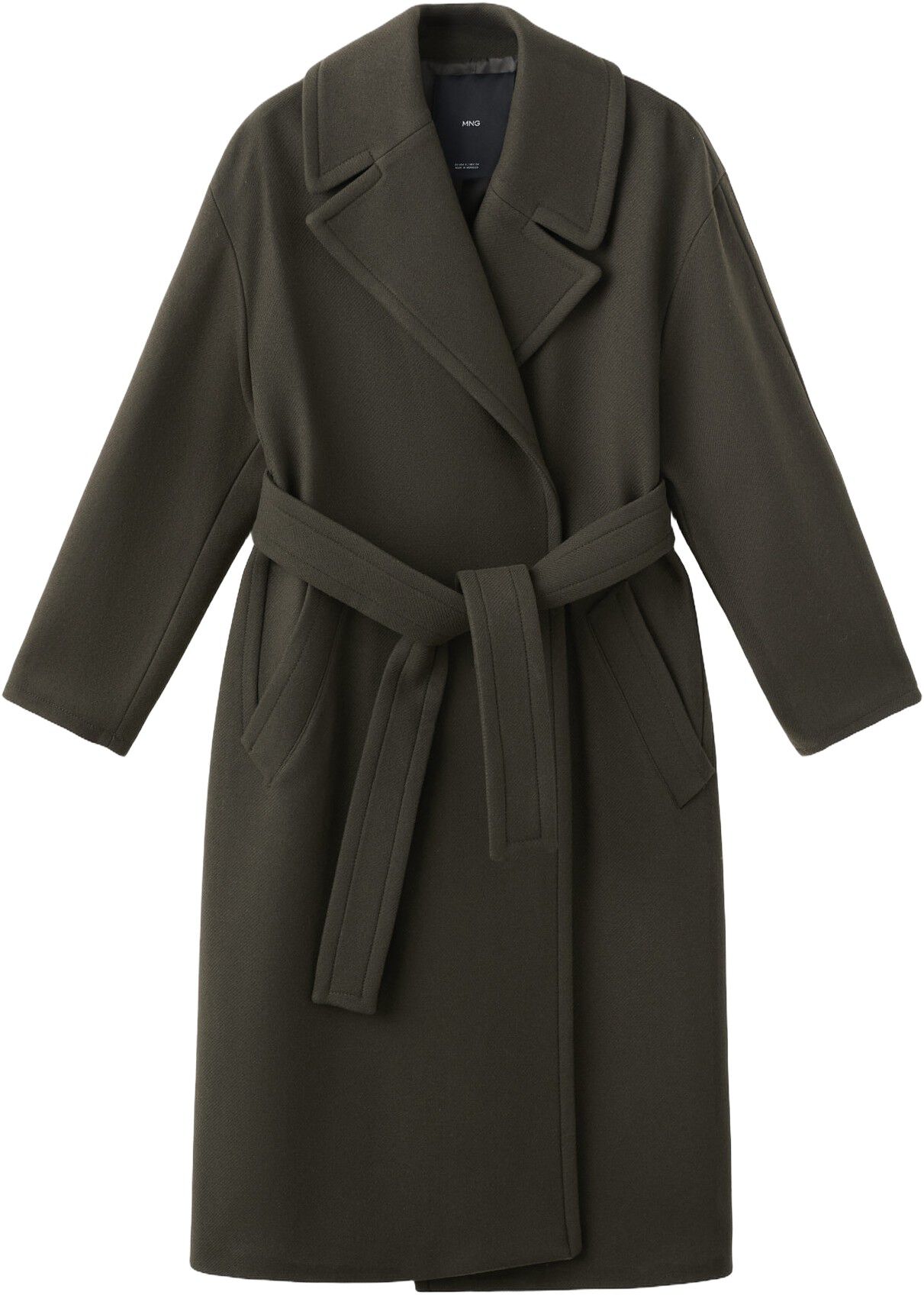 Manteco wool coat with belt
