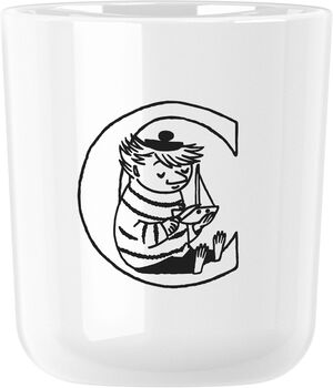 Moomin ABC mugg - C 0.2 l. Moomin white