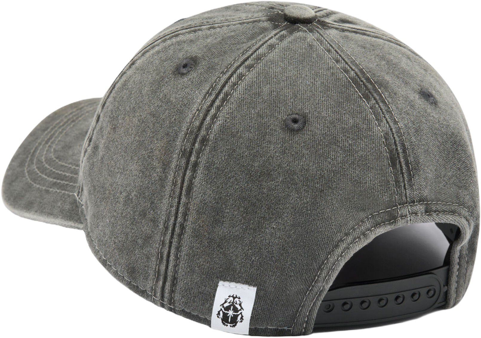 Soft Washed 6 Panel Cap - Black