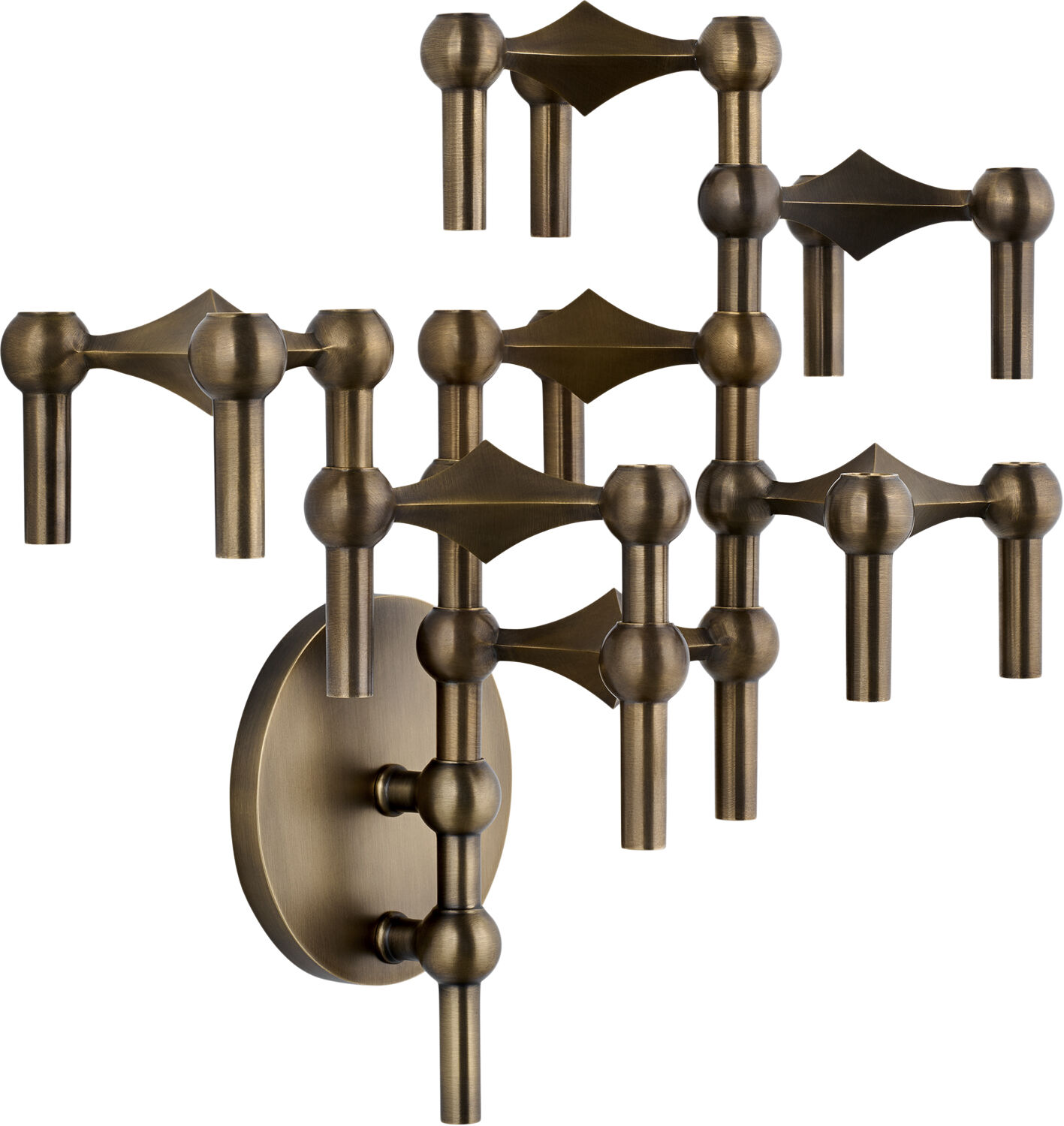 STOFF Nagel wall hanger - bronzed brass/bruneret messing