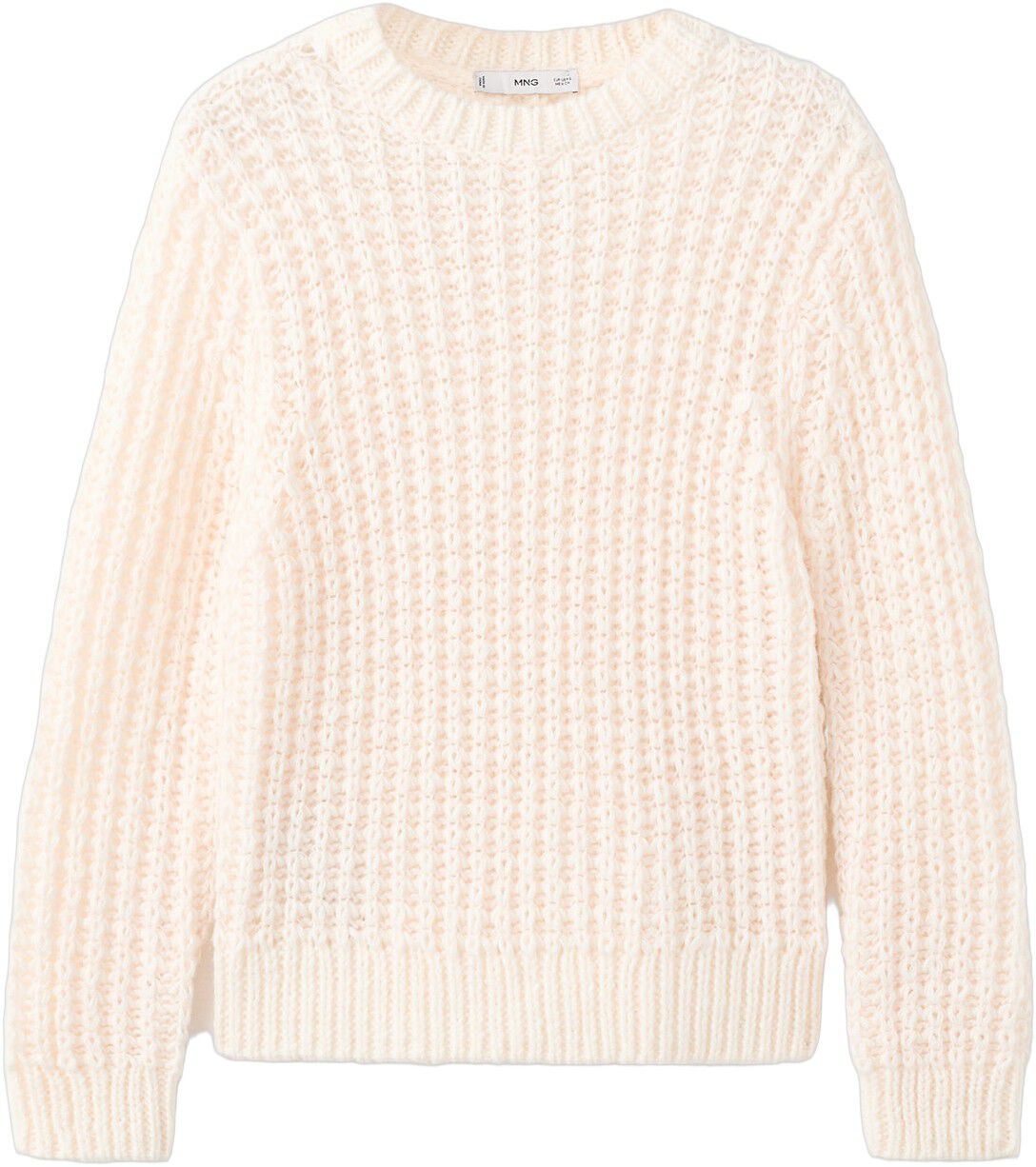 Openwork knit sweater