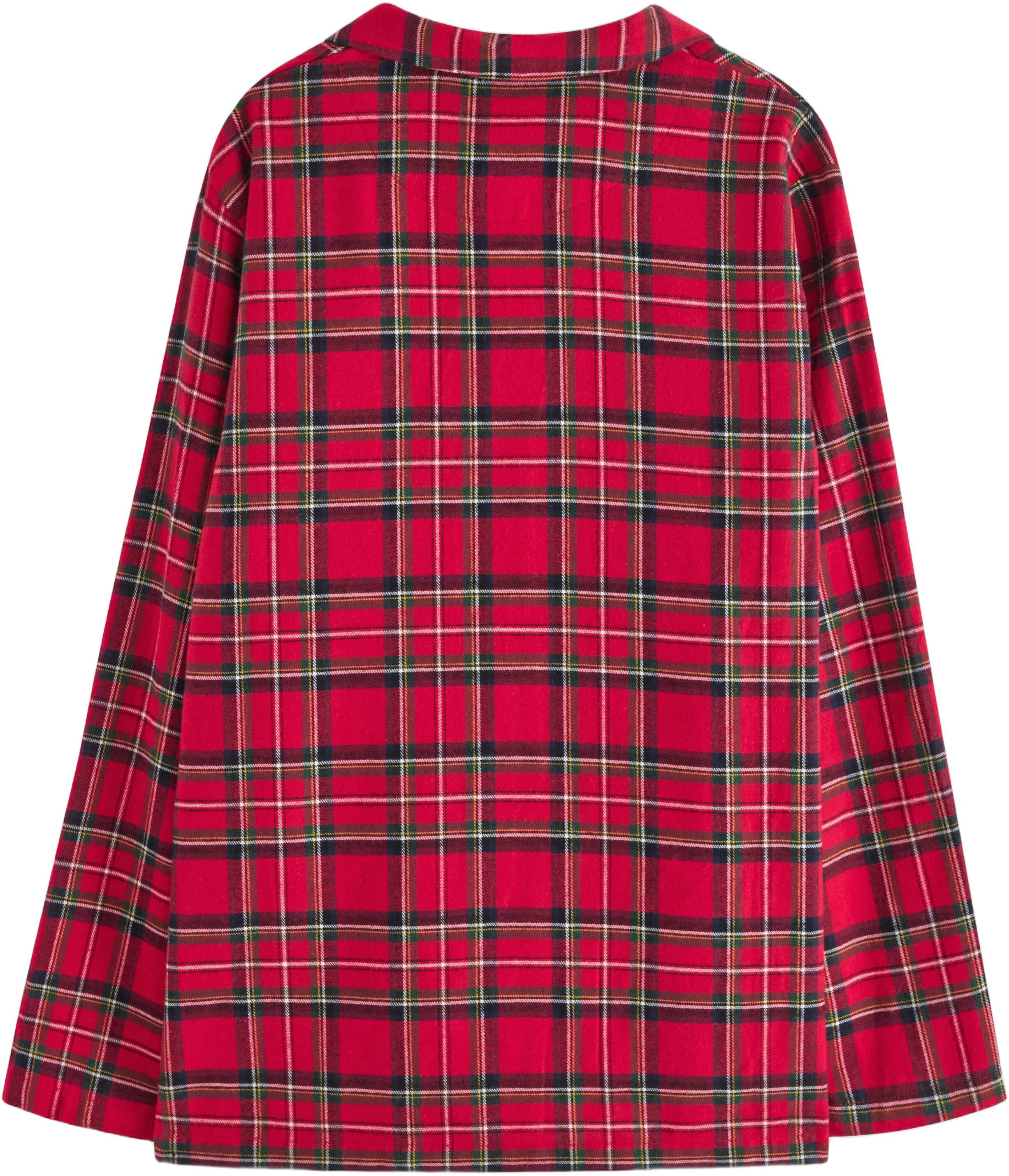 Classic night shirt in flannel with