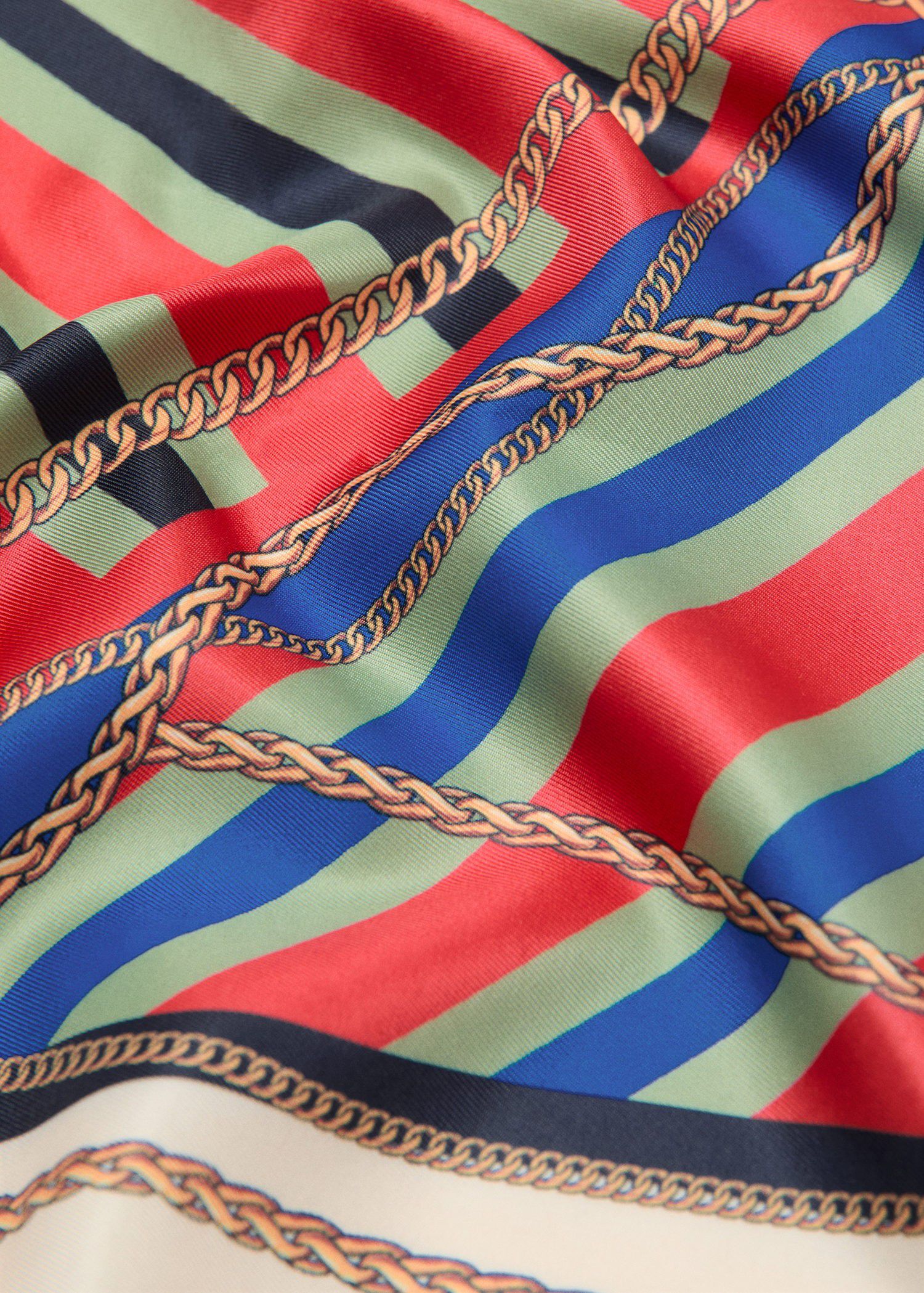 Chain-print scarf