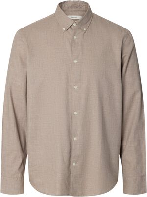 SLMREGCOLE JAY MELANGE LS SHIRT NOO