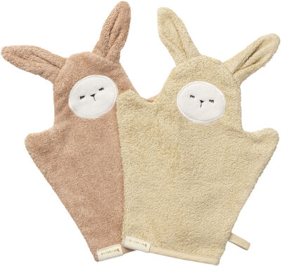 Bath Mitts - Bunny - 2 pack - Old Rose