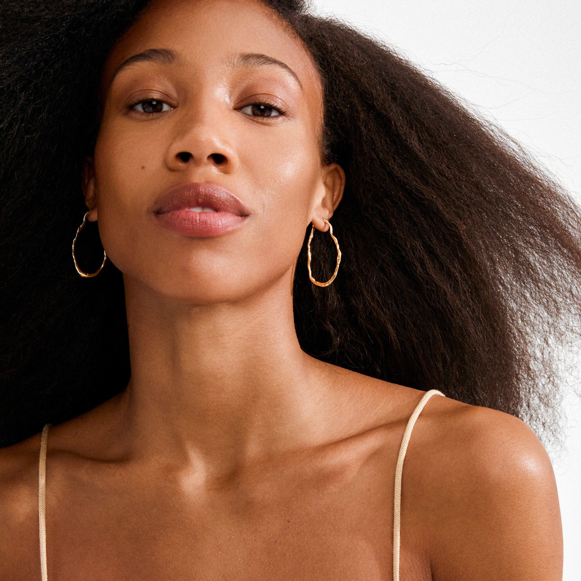 TIMBER hoop &oslash;reringe guldbelagt