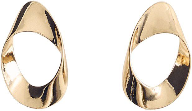 Twisted hoop earrings