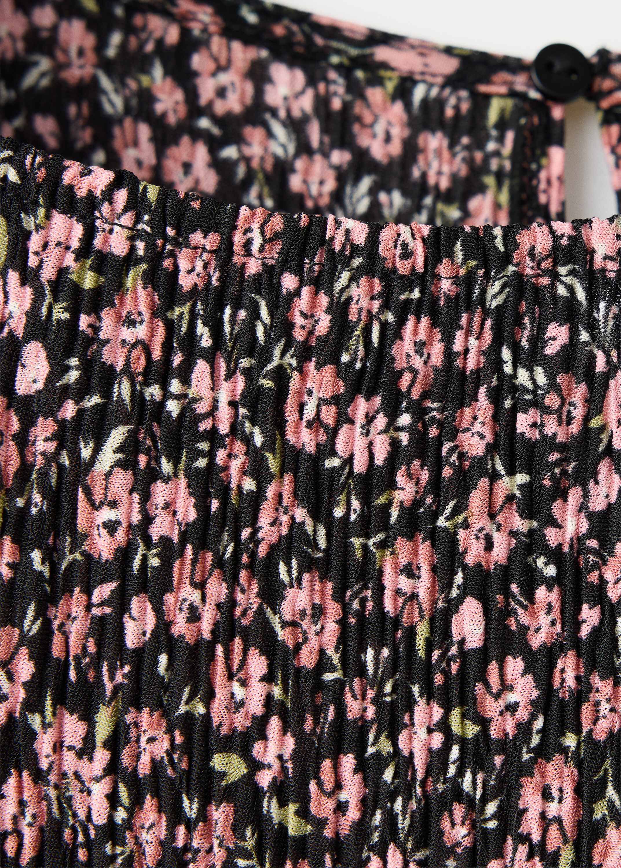 Printed dress with draped detail