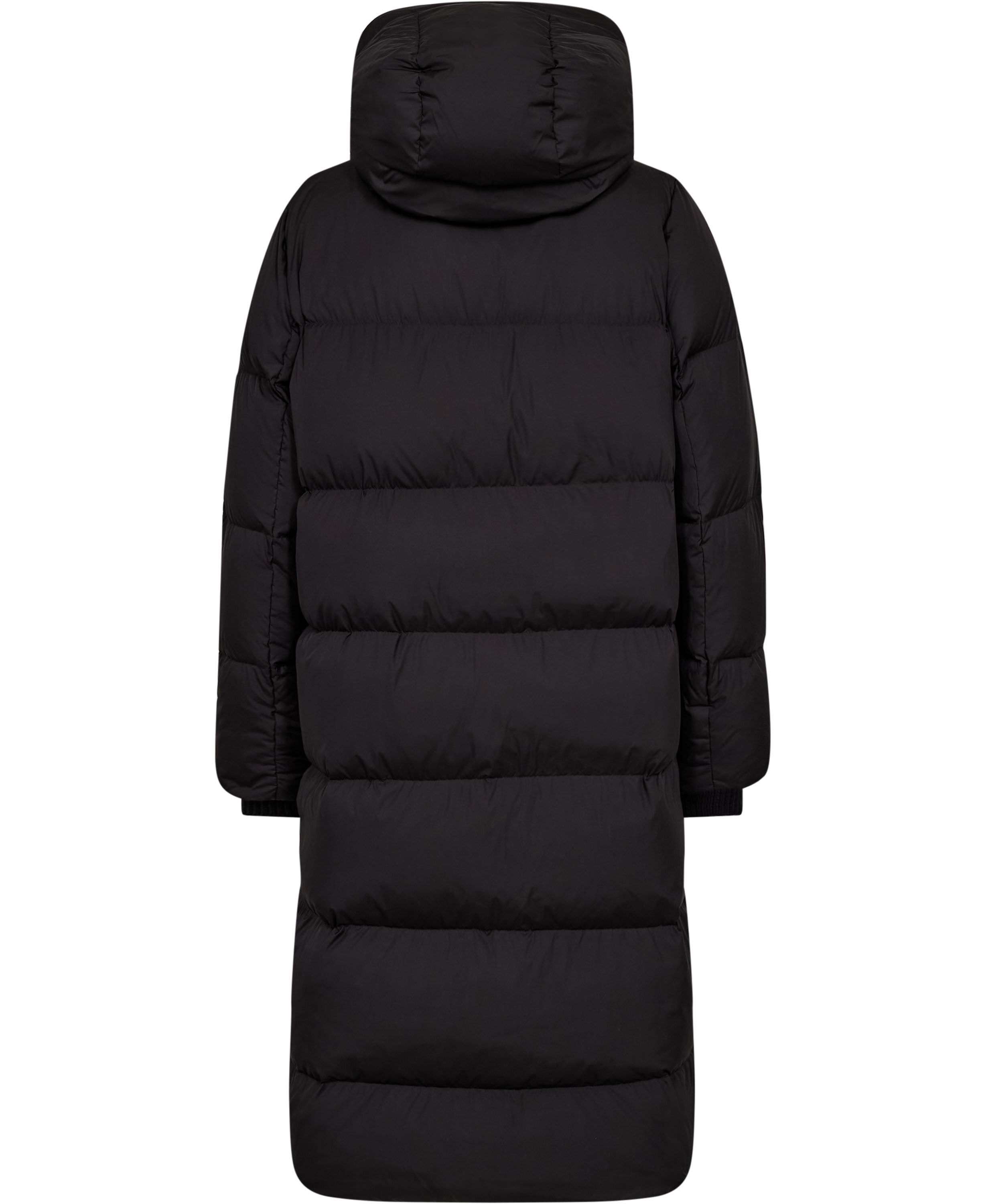 Water Repellent Down Puffer Coat, with hood, side slits