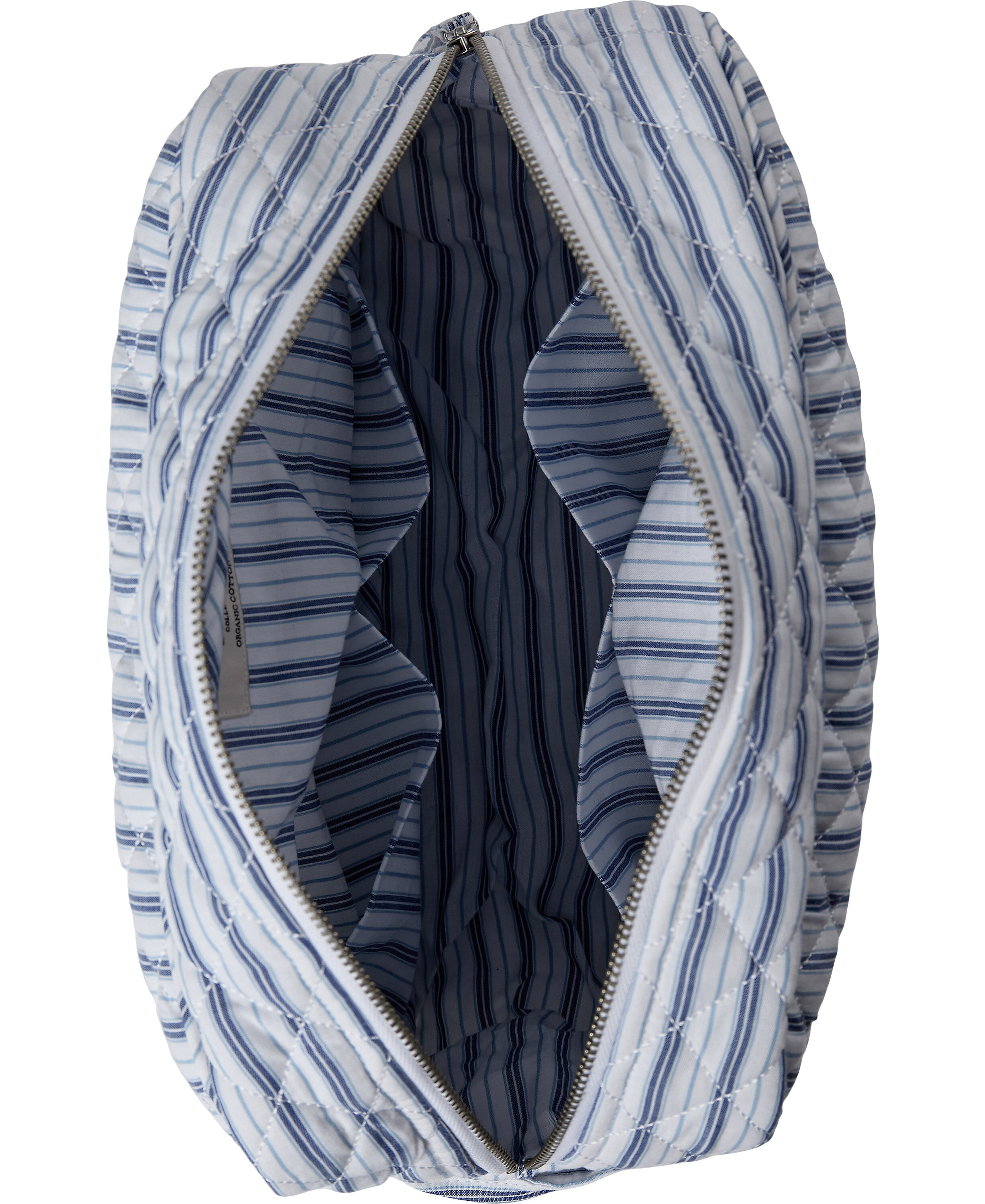 Moira 2 Make up bag Blue Stripe big