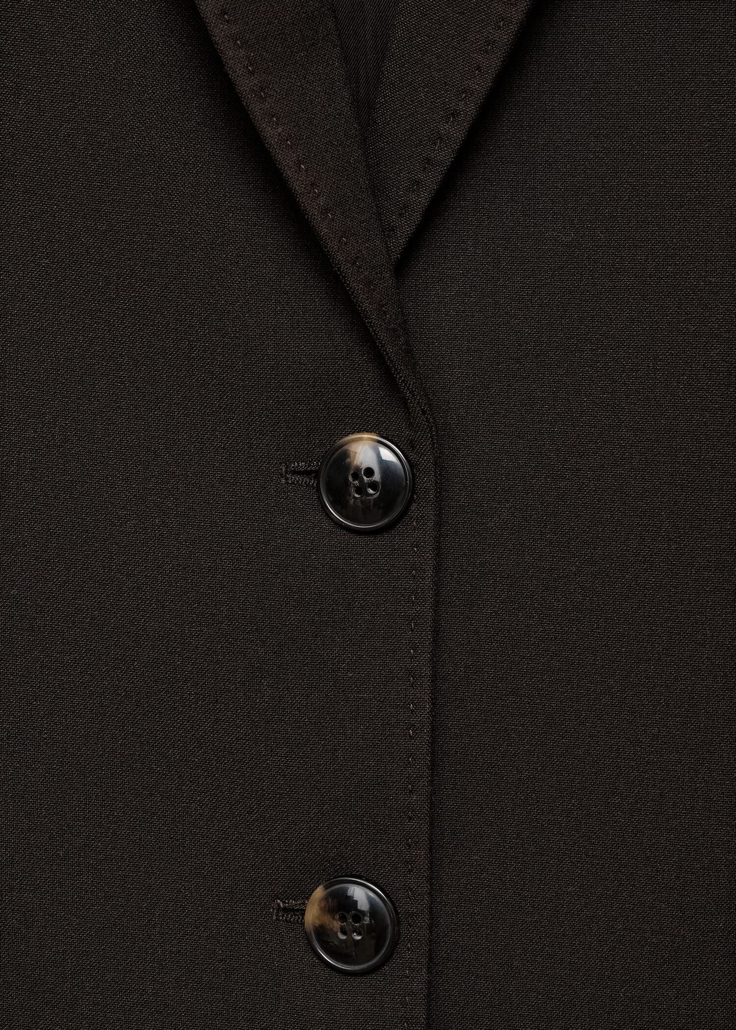 Straight-fit suit jacket