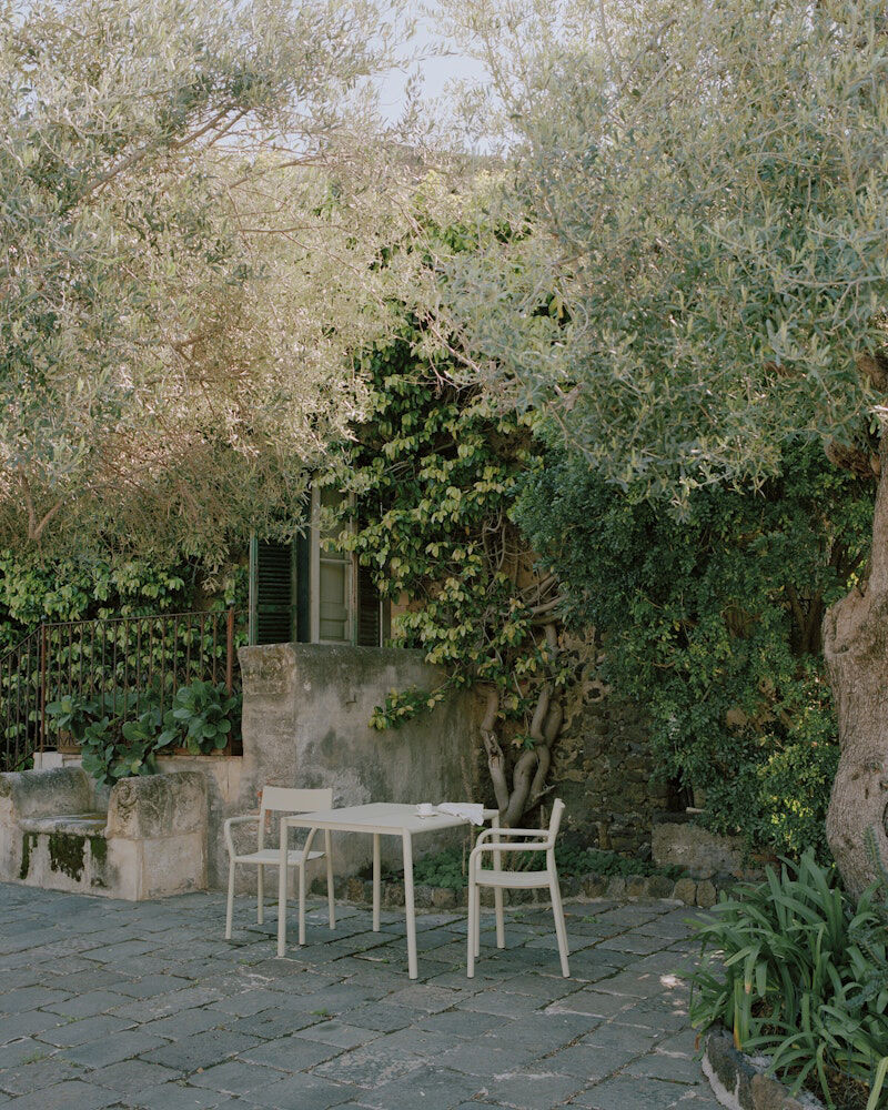 May Armchair, Outdoor, Steel, Light Grey