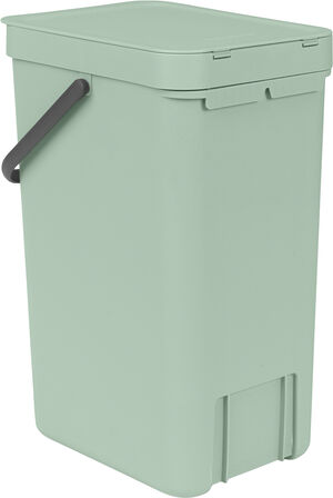 Affaldsspand m/låg sort.kon. 16 ltr