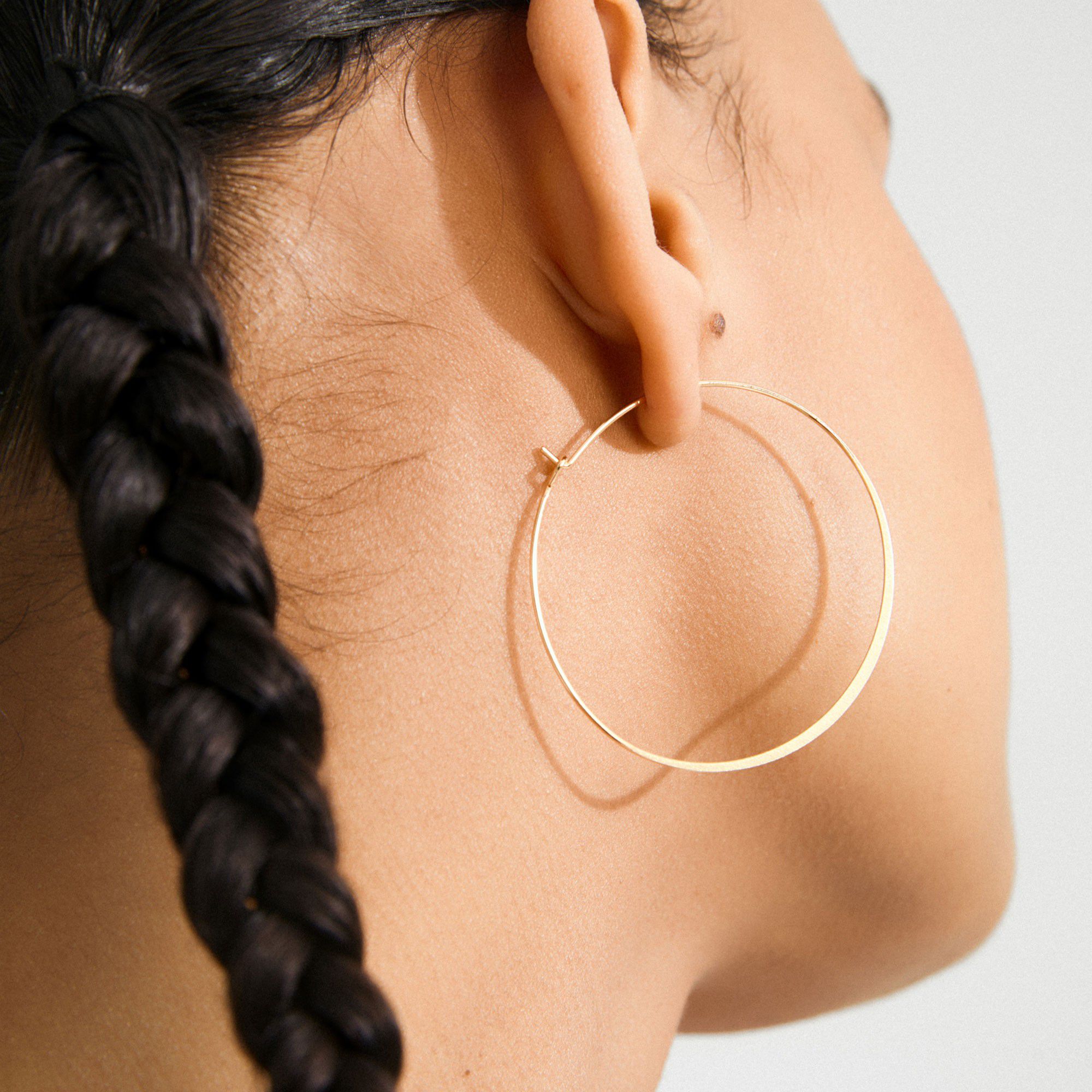 TILLY large hoop earrings gold-plated