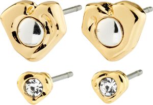 NOVA earrings 2-in-1 set, gold-plated