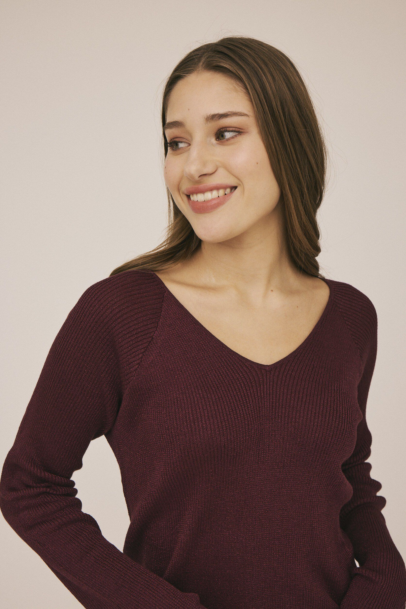 Campi 7 Lurex Knittet Blouse