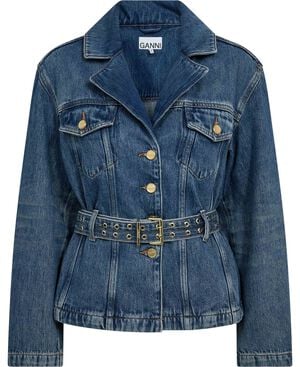 Soft Rigid Denim Short Jacket