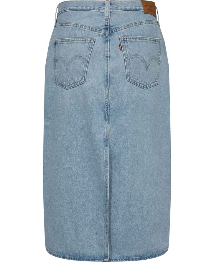 HR BACK SLIT SKIRT RIVETING CL