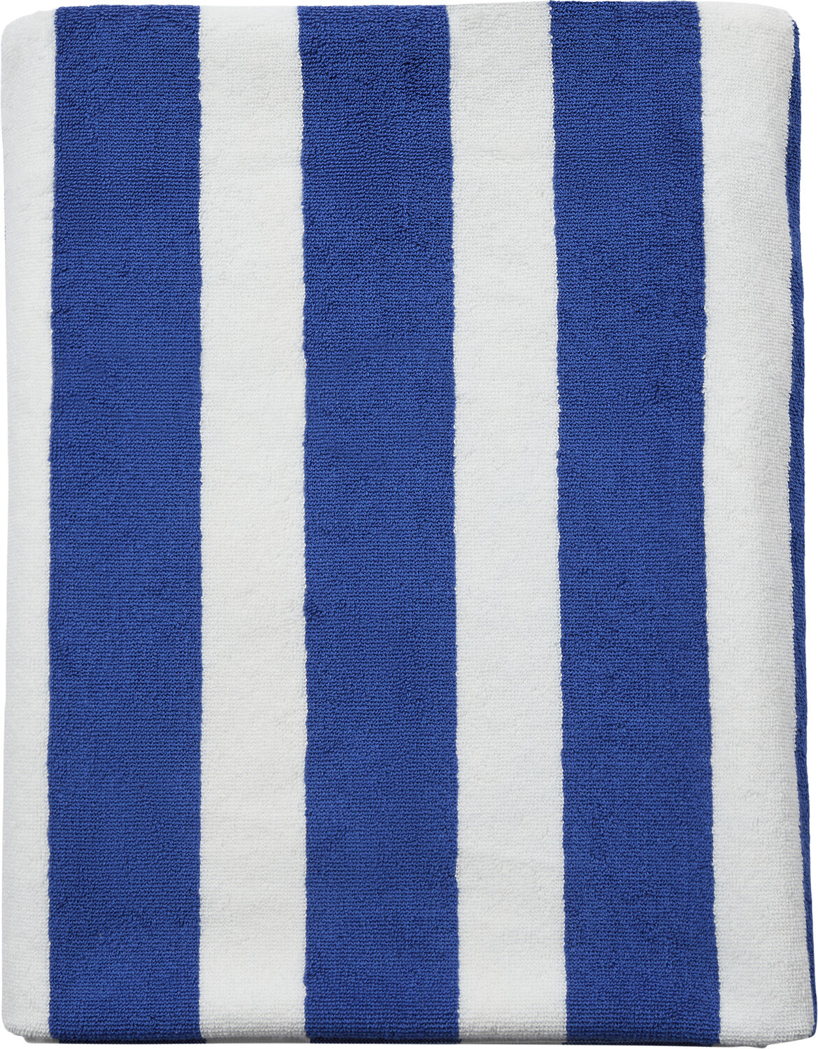 Beach towel 100x180 olympian blue/star white stripe GOTS